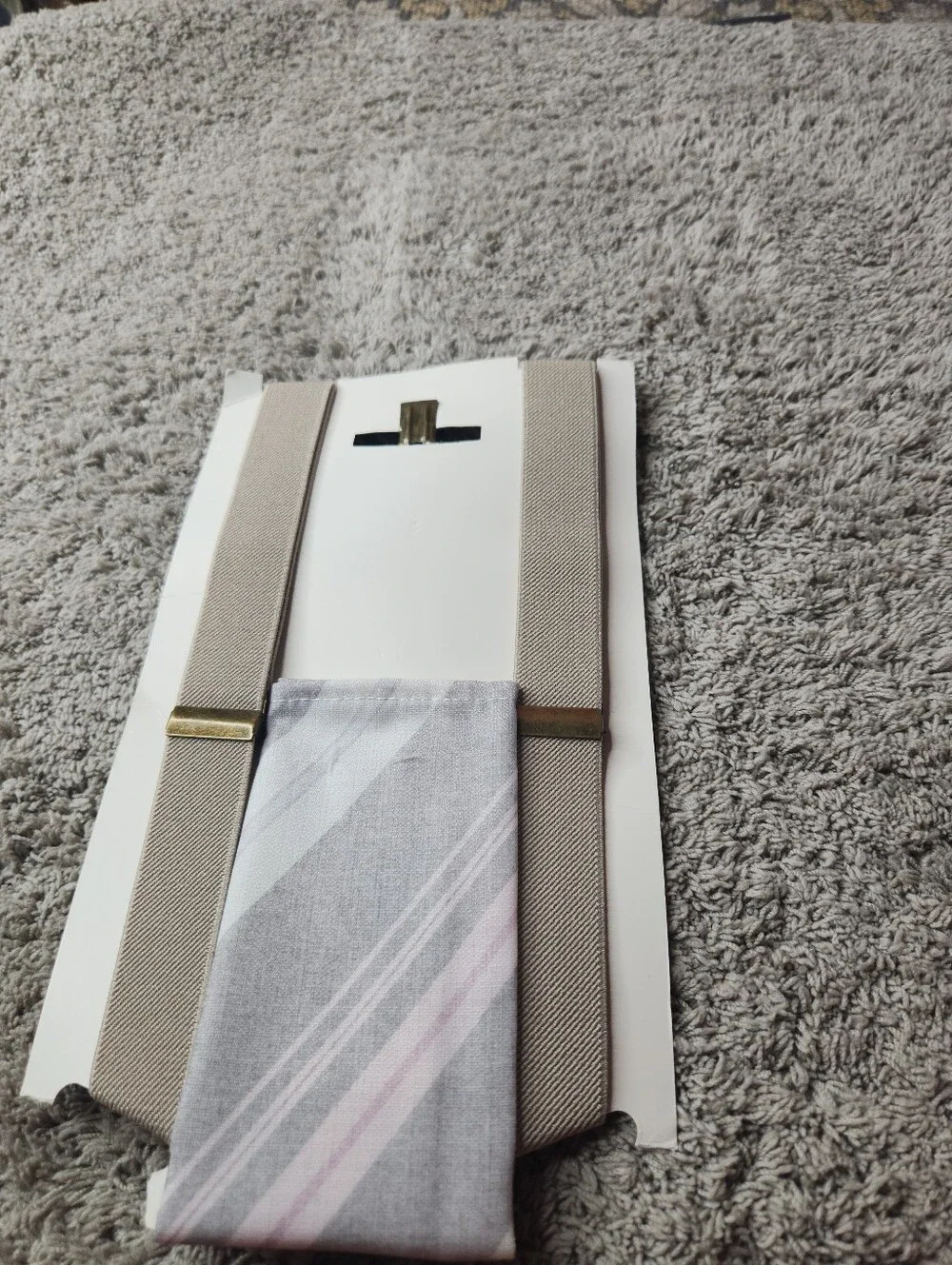 Toddler's Suspenders & Handkerchief Set - Tan - Cat & Jack